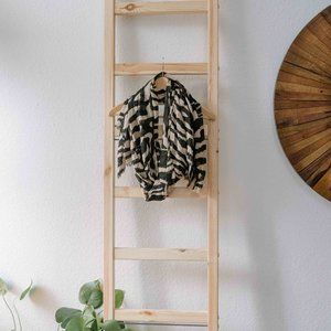 Black & Tan Zebra Striped Scarf, Head wrap